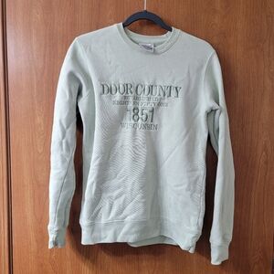 BOGO Pacific & Co. Door County Wisconsin Embroidered Crewneck Sweatshirt Size S